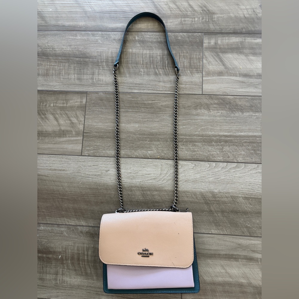 Coach Klare Crossbody Bag in color block with detachable chain